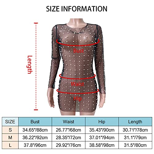 Vestido de malla de perlas para cubrir el bikini con comodidad y elegancia 6