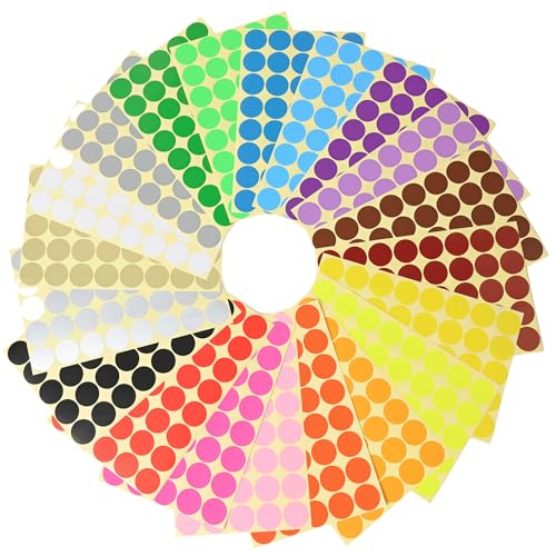 Amazon | HMBIRD カラーラベル 丸型 丸シール タックシール 丸型シール