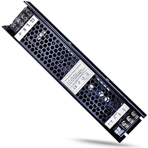 REYLAX LED Trafo 12V 100W Dimmbar, Netzteil 12V 8.3A Dimmbar TRIAC & 0/1-10V, Konstantspannungs LED Transformator, Trafo 230V auf 12V Schalt Niedervolt LED Treiber, Für 12 Volts LED Streifen Cover
