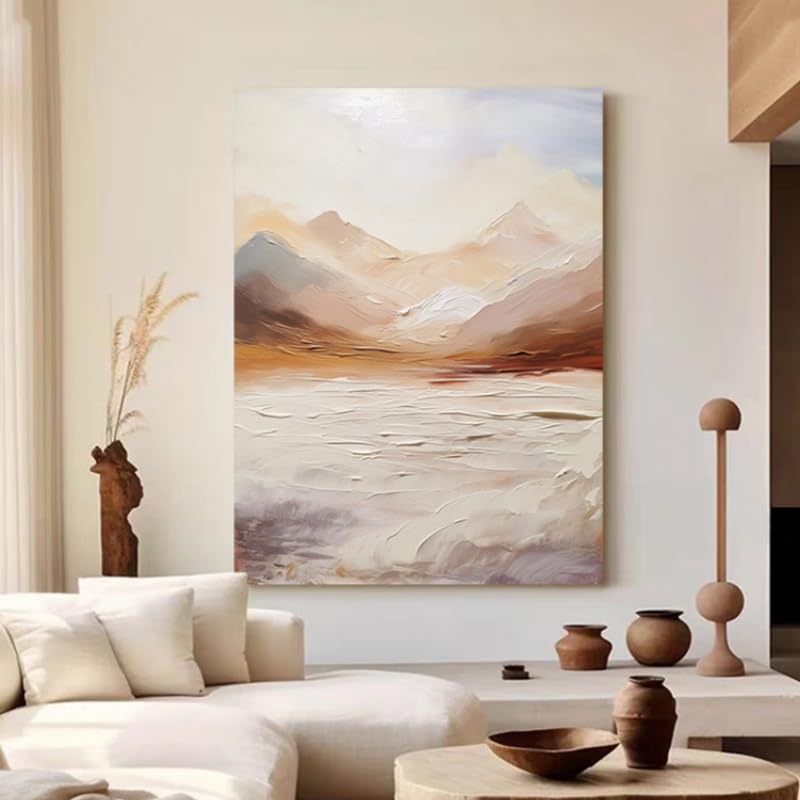 Images d'art originales lever de soleil sur la montagne œuvre d'art vibrante et poétique