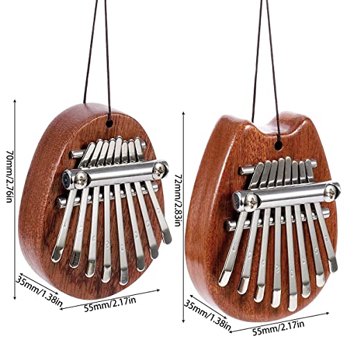 Lot de 2 Piano à Pouce Kalimba à 8 Touches, Mini Piano à Doigt Pouce en Bois Massif Portable avec Cordon, Instrument de… - Les Beatles, Paul McCartney, John Lennon, RIngo Starr, George Harrison Lot de 2 Piano à Pouce Kalimba à 8 Touches, Mini Piano à Doigt Pouce en Bois Massif Portable avec Cordon, Instrument de… – Image 7