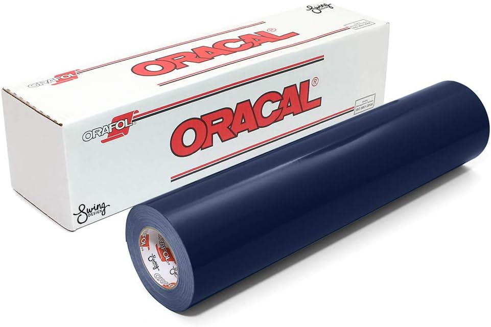 Oracal 651 Glossy Vinyl Roll 24 inches by 150 Feet - Deep Sea Blue