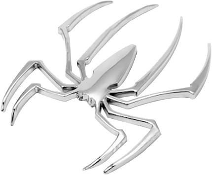 1PCS Car Sticker Metal Badge Emblem Spider Shape 3D Car Decal Sticker