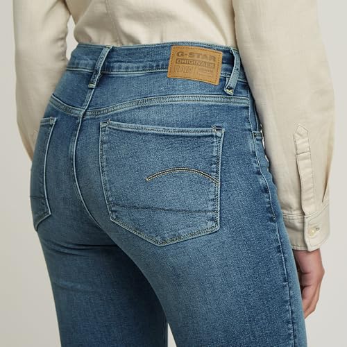 G-STAR 3301 Flare Jeans Donna, Blu (Faded Icy Blue D21290-D987-H280), 32W / 32L - 6