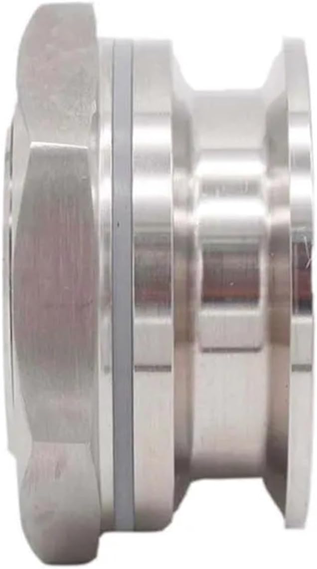 Kettle Retrofit Part Weldless Bulkhead 2inch Tri Clamp 304 Stainless Steel Double TC 48mm Hole Required(Single Side TC)