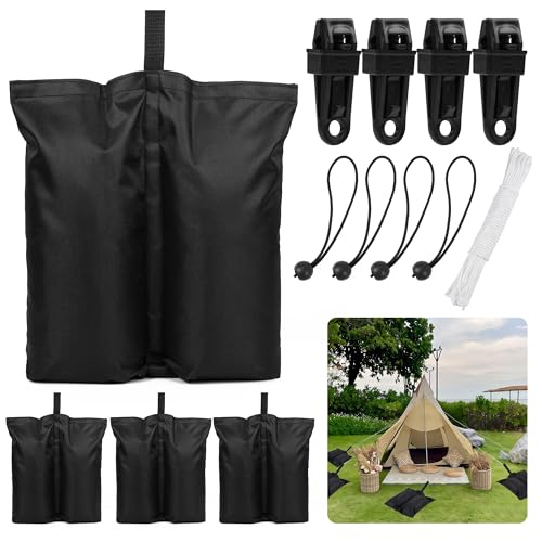 MGDJCK Canopy Weight Bags Beach Shade Canopy Accessory Heavy Duty Tent Sand Bags for Beach Camping Trips Canopy Pop up Tent Fishing Picnic Table,4 Packs(120 LBS)