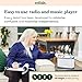 Relish - Simple Portable FM Radio and MP3 Music Player for Seniors, Elderly or Visually Impaired – Large Buttons, Simple Design, Easy to Use