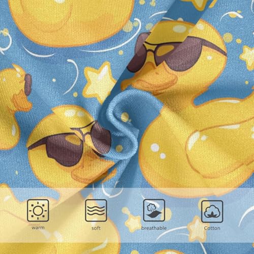 Wusikd Yellow Ducks Girls' Underwear Cotton Stars Swirls Girls Briefs Soft Toddler Underwear 2T3