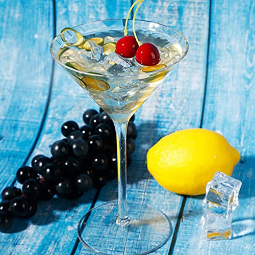 HEMOTON Copos Martini inquebráveis em forma de V, copos de coquetel, copos de sobremesa, pudins, por