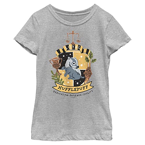 Harry Potter Girl's Loyal H Badge T-Shirt