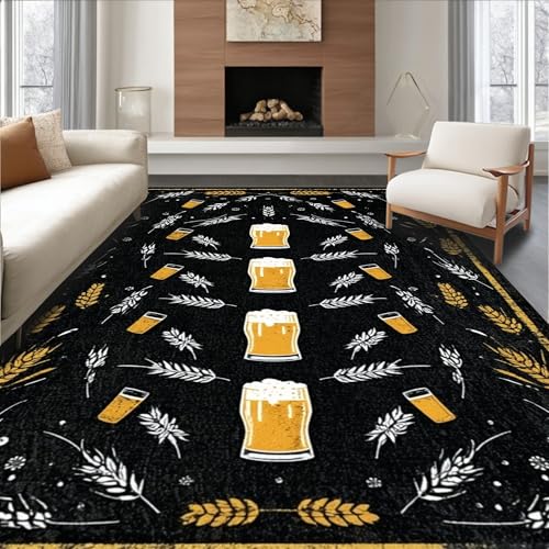 ODIKA Flatwoven High Traffic Area Rug 6x9, Quirky No Visitors