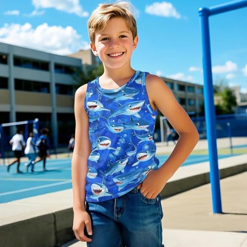 Kids Tank Tops for Boys Sleeveless Shirt 1-6 Years Old Summer Casual Athletic Vest Tees Cool Outdoor Tshirt4