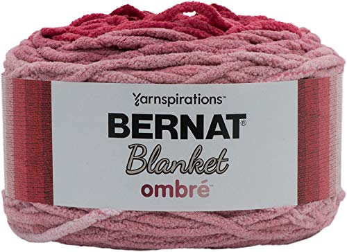 Image of Bernat Blanket Yarn, Burgundy Ombre