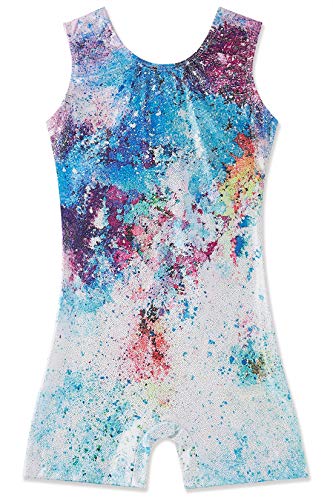 uone Collant de ginástica para meninas, motoqueiros, regata, balé, com shorts, secagem rápida, roupa
