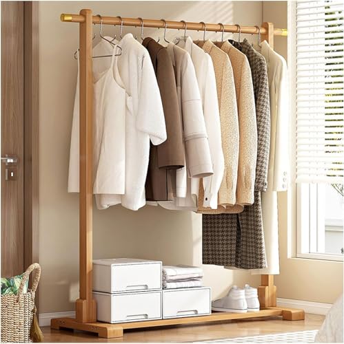 JTSMJQIE Perchero de madera maciza gruesa, perchero independiente, perchas de oficina, perchero portátil, carga máxima de 220 libras para colgar ropa, bolsos, sombreros