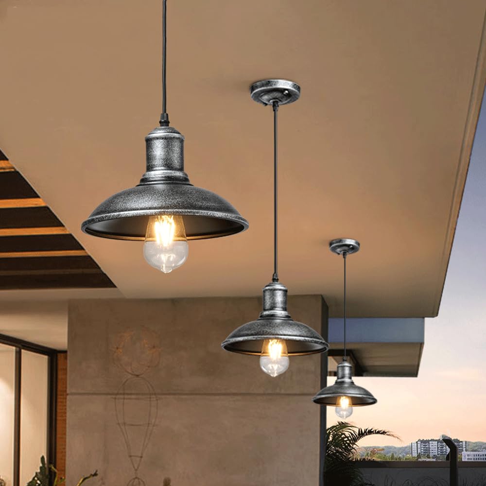 Generico Lampada A Sospensione Industriale Retrò - Lampadario E27 Per Casa E Ristorante(B)