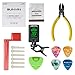 SUNYIN Acoustic Guitar Tool,Kit for Starter with Guitar Strings Winder Cutter Tuner Bridge Pins Picks & Pick Holder,Everything Set for Change the String-ordinary