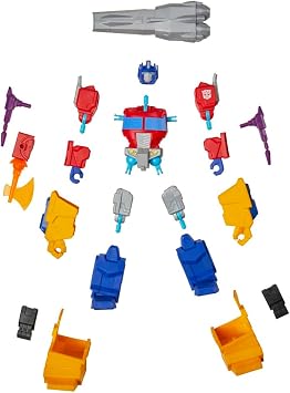 Transformers MixMashers Optimus Prime özel kombine edilebilir Deluxe aksiyon figürü ve aksesuarları