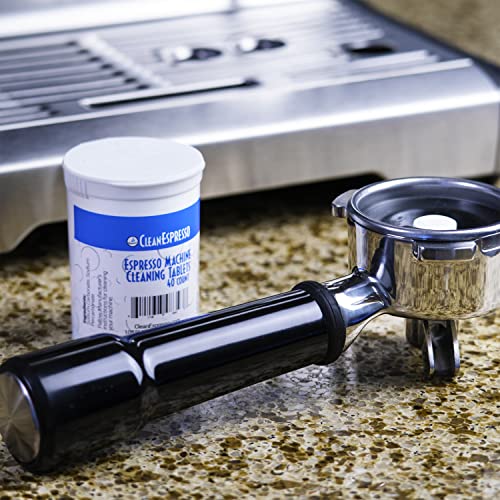 Cleanespresso Espresso Cleaning Kit - 40 Espresso Machine Cleaning Tablets + 2 Water Filters + 2-Use Descaling Solution - Fits All Breville Espresso Maker Models #TOP6