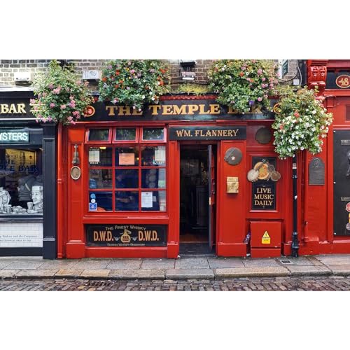 Toile de fond Temple Bar de Dublin d'une qualité artistique supérieure pour photographe