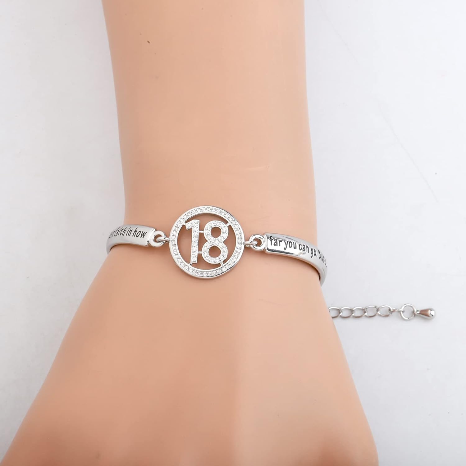 BNQL 18th Birthday Gifts for Girls Bracelet 18 Year Old Girl Birthday Jewelry Gifts for Her 18th Birthday Charm Bracelet - Image 6