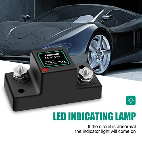Teeno 12V 50Amp Atv Utv Smart Dual Battery Isolator,Voltage Sensitive Relay For Rv Boat Watercraft, Snowmobile Cruiser/Touring #TOP5