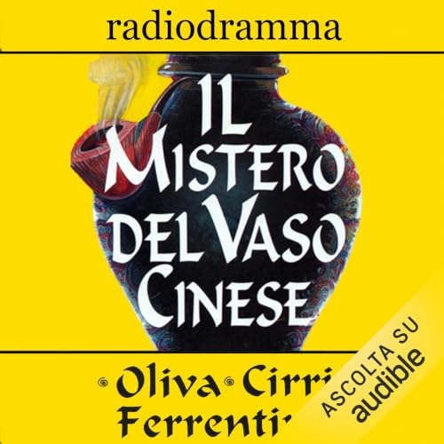 Diseño de la portada del título Il mistero del vaso cinese