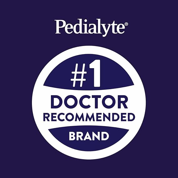 Pedialyte Electrolyte Drink, Hydration Drinks for Kids & Adults, Strawberry, Liter, Pack of 8