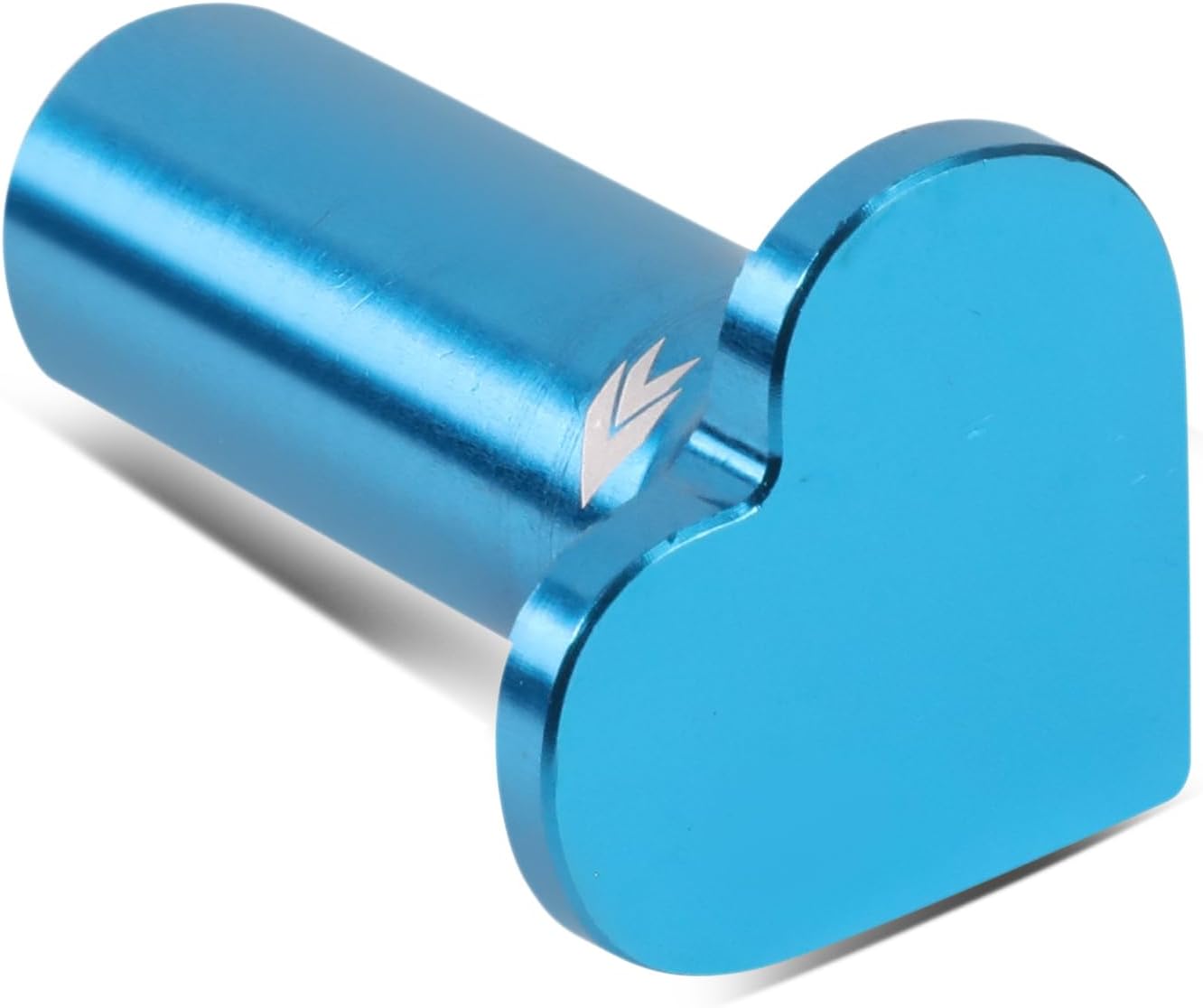 NRG Innovations NRG-DB-H002BL 6061 Aluminum Heart E-Brake Drift Button, Hand Brake Lever Button Compatible with 1986 Toyota, Subaru WRX/STI, BRZ, Mazda Miata/RX-7, Blue