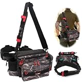 YVLEEN Sling Fishing Tackle Bag - Outdoor Fishing Tackle Storage Pack - 2022 Newest Design Water-Res