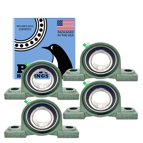 PGN UCP209-28 (4 Pack) Pillow Block Bearing - 1 3/4" Bore Self-Aligning