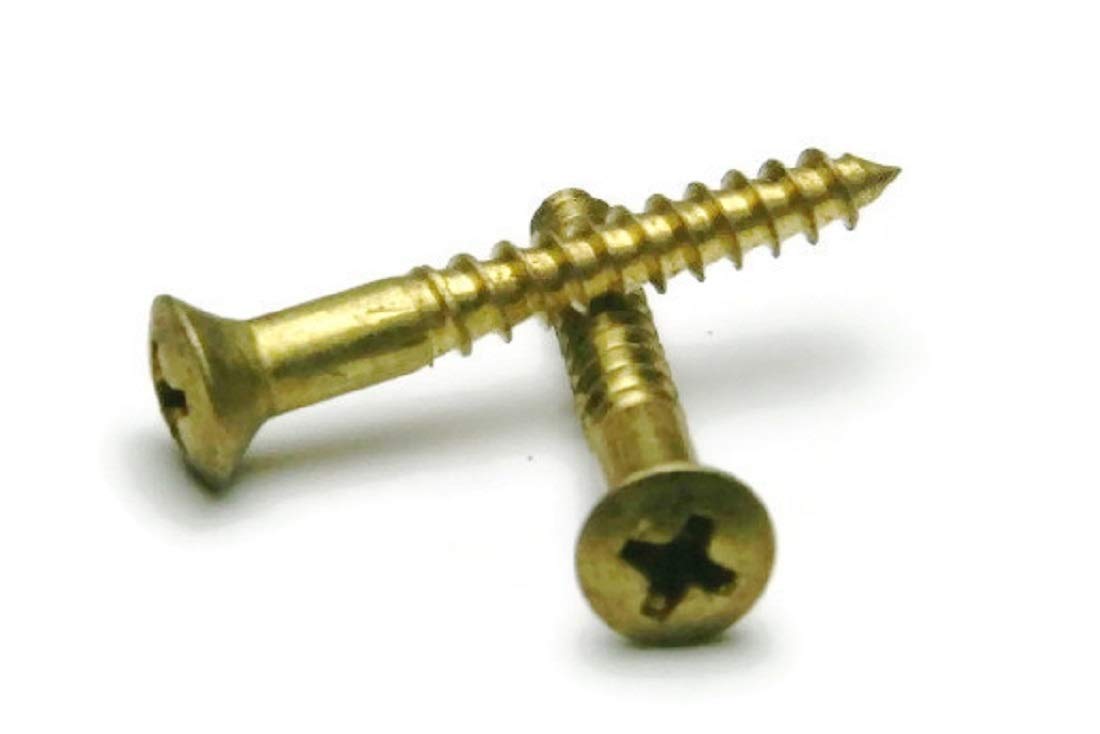 Lot De 250 Vis Laiton Pour Bois - Tête Ovale Phillips #6 X 1" - Grade 360 - Fastenere - Neuf