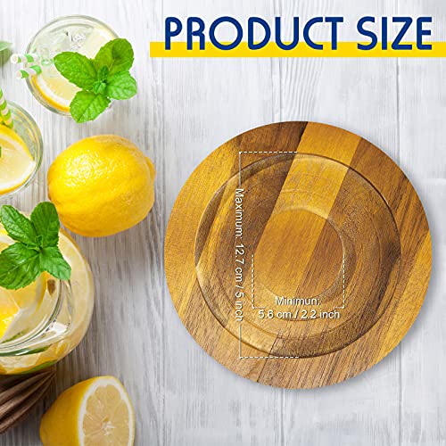 Geiserailie Bar Glass Rimmer for Margarita and Cocktail Sugar and Salt Wooden Rimmer with Lid for Wide Glasses up to 5 Inch, Bar Cart Accessories Bartender Tool Salt Storage