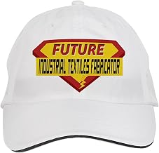 Makoroni - Future Industrial Textiles Fabricator Career Hat Adjustable Cap, DesF49 White