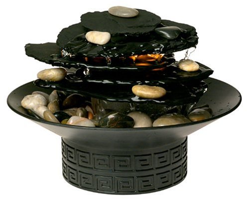 HoMedics WFL-Rock EnviraScape Illuminated Rock Garden Relaxation Fountain