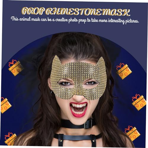 Masque chat doré pour créer un costume de carnaval unique - 3