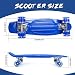 BELEEV Skateboard 55cm/22inch para Principiantes Adultos y Niños, Mini Cruiser Skateboard con...