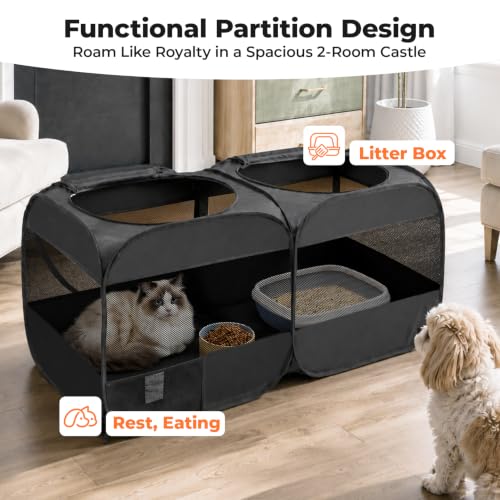 Image of 2-in-1 Dog Playpen, Portable Cat Playpen, No Assembly