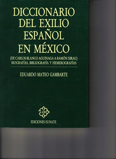 Diccionarios del exilio espaÑol en mexico