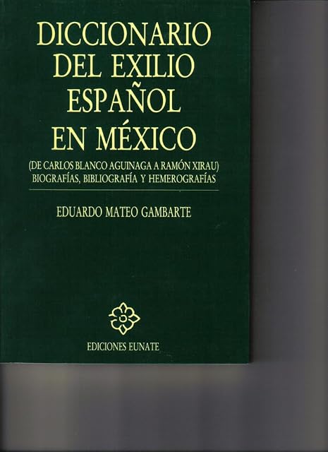 Portada de Diccionarios del exilio espaÑol en mexico