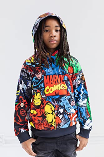 Marvel Avengers Fleece Pullover Hoodie Toddler to Big Kid Sizes (2T - 18-20) - Image 6