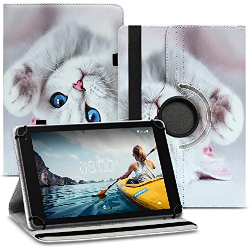 Nauci Tablet Hülle kompatibel für Medion Lifetab E10512 E10421 E10440 Tasche Schutzhülle Hülle Universal Cover Standfunktion 360° Drehbar