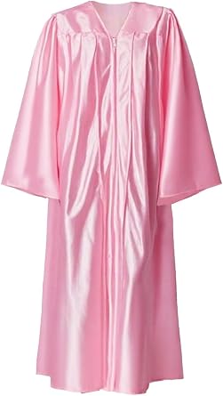 GraduationForYou Shiny Choir Robe Loose, 51 56" - 58", Pink