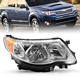 TUSDAR Halogen Headlight Assembly Replacement for 09-13 Subaru Forester Headlamp Right Passenger Side