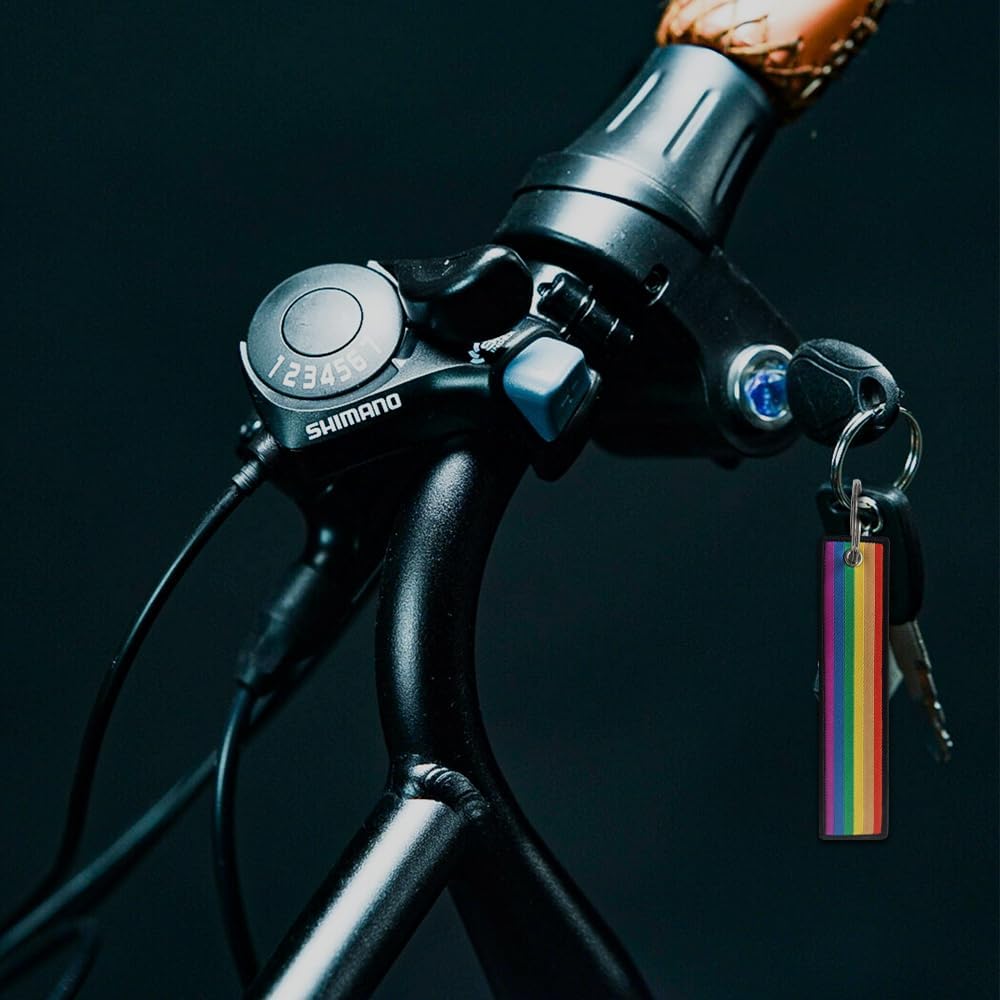 JAVD Rainbow Gay Pride Flag Keychain Tag with Key Ring - Keys, Cars, Motorcycles, Backpacks, Luggage and Gifts - EDC (3 Pack) - Image 4