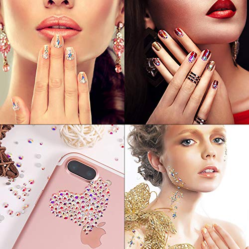 Nagel Kristalle AB Strasssteine mit Flache Rückseite Gemischt Nagel Diamant Stein für Nagel Kunst Kleidung Schuhe… – Bild 7