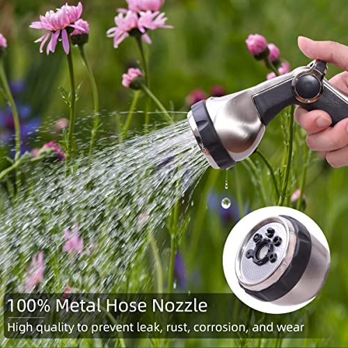 Yardeen Garden Hose Spray Gun With 7 Patterns, Metal Rear Trigger Nozzle Multifunctional Household Car Wash Nozzle Spraying Sprinkler Tools #TOP2