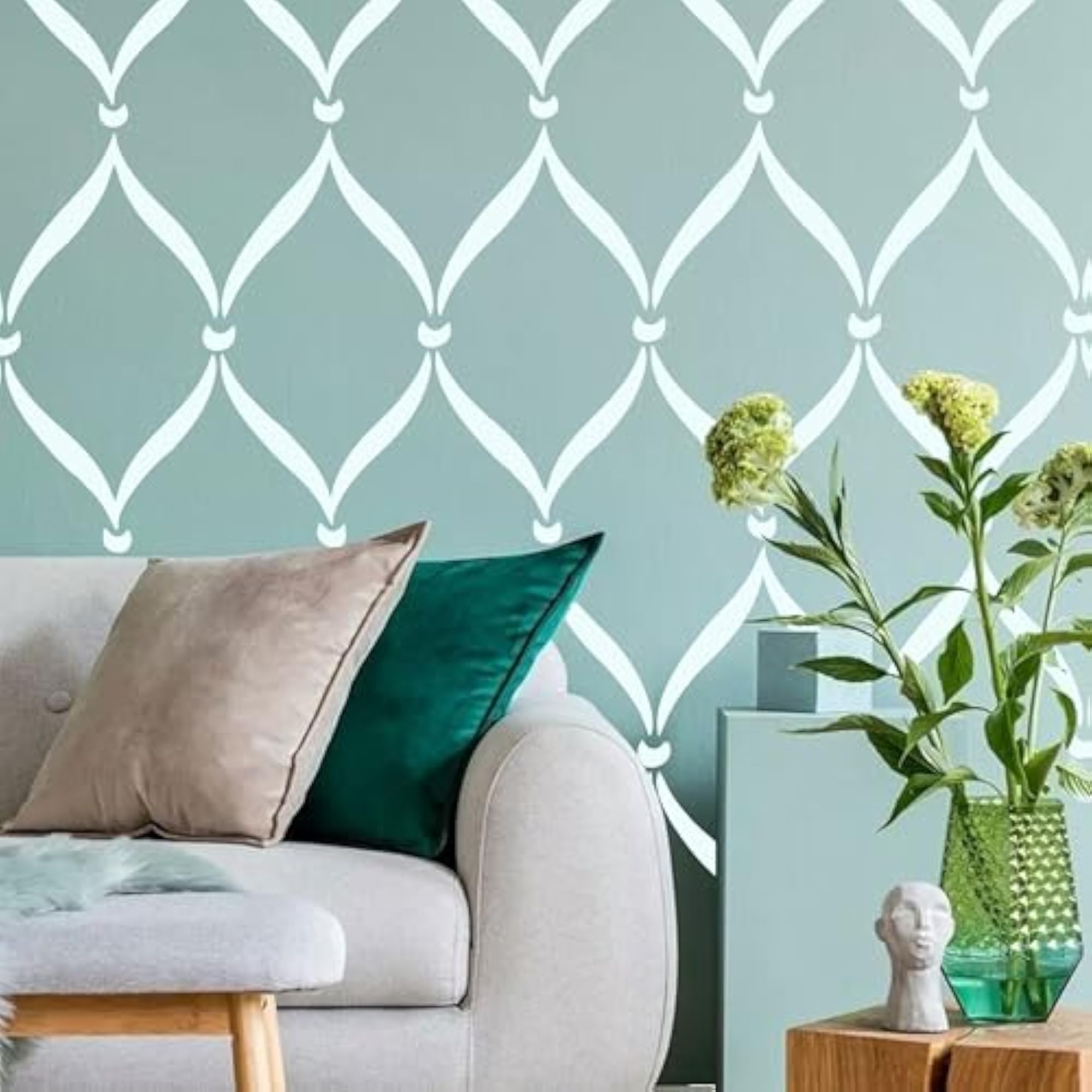 Reusable Wall Painting Stencils, DIY Home & Office Decor