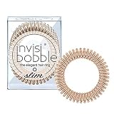 invisibobble invisibobble - Lazos finos de bronce para el pelo (3 unidades)