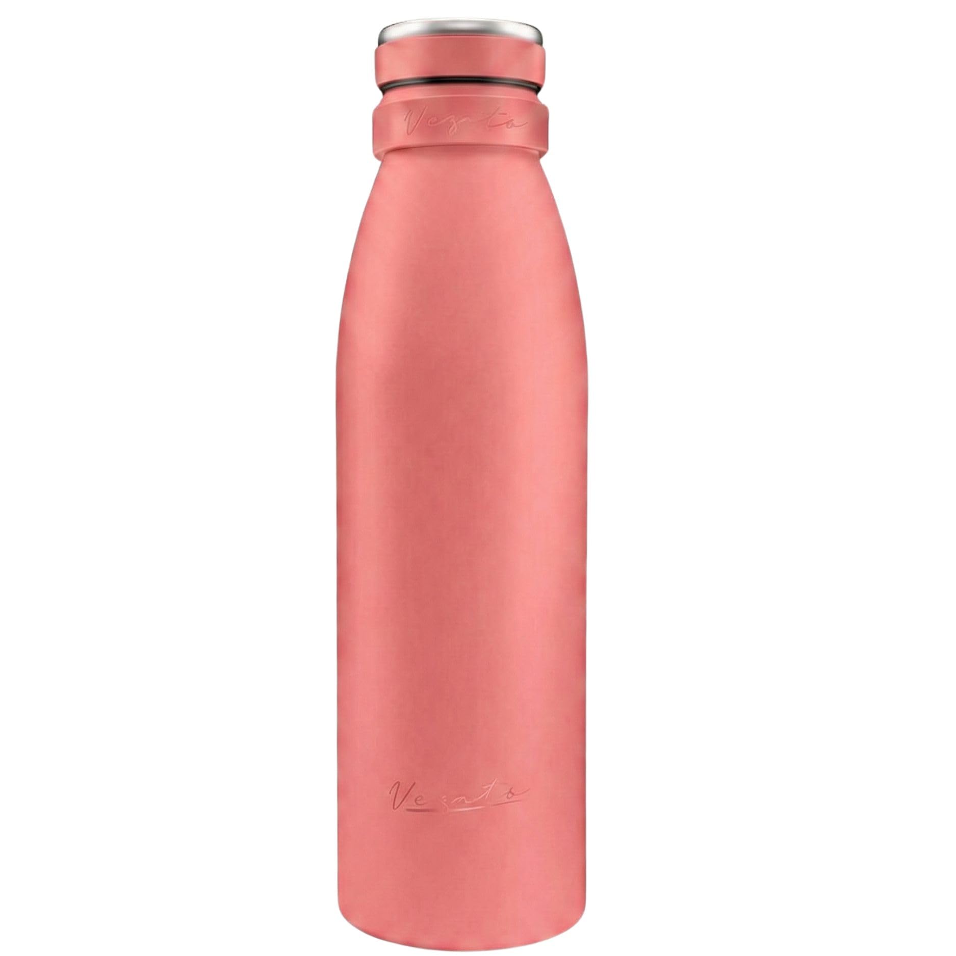 Vezato Stainless Steel Water Bottle, BPA-Free Insulated Flask, 500 ml, Leak-proof Water Bottle with Double Insulation, Thermos Flask, Dishwasher Safe, Suitable for Carbonated Drinks, Sustainable